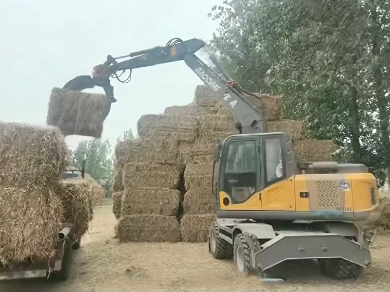 寶鼎110加長臂抓木機