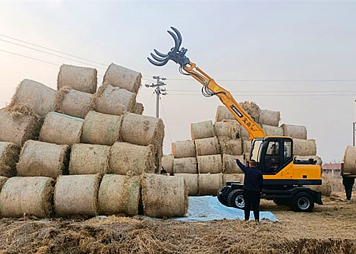 寶鼎輪式抓草機