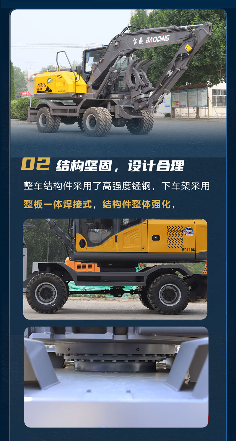 寶鼎110G輪式抓木機