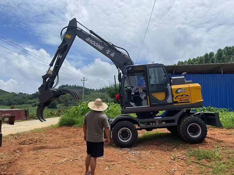 物流快，效率高，寶鼎120WD助力廠區木材作業